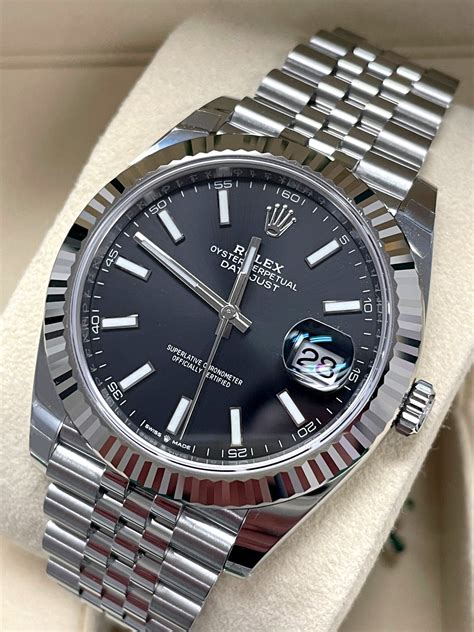 rolex black and silver|rolex datejust 41mm black face.